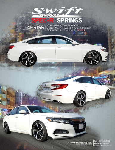 Swift Springs Spec R 18+ Honda Accord Sport CV3
