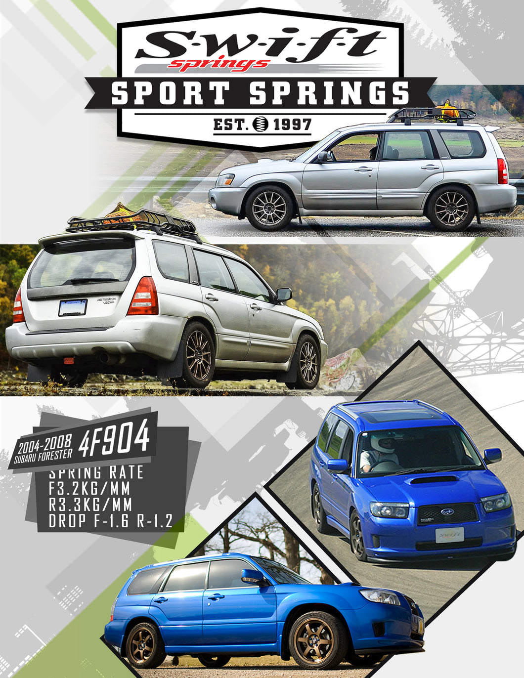 Swift Sports Springs 04-08 Subaru Forester